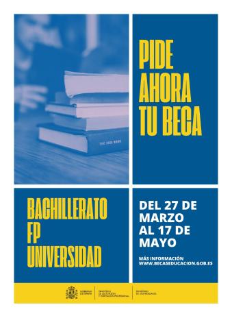 Cartel convocatoria becas MEFP